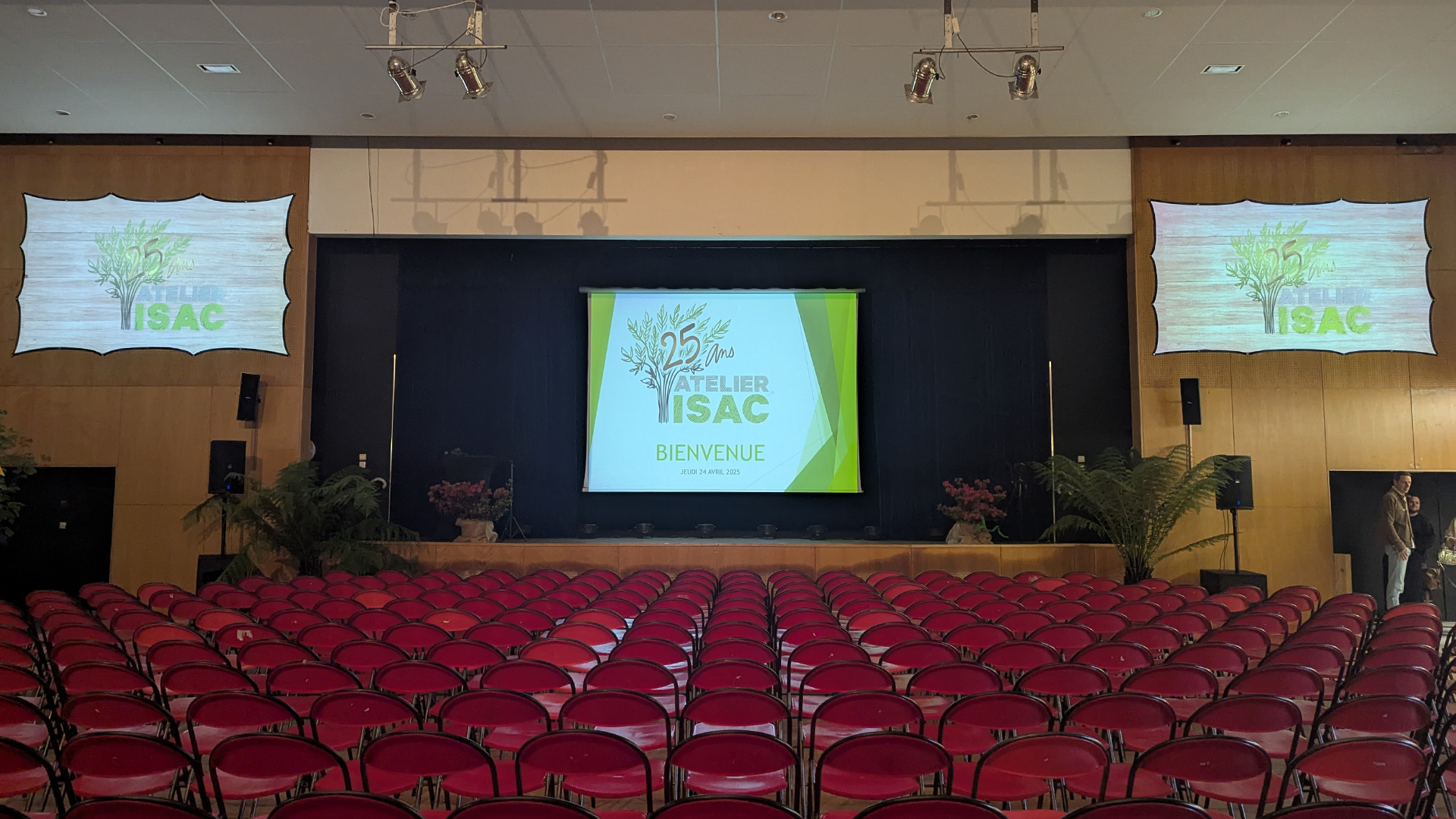 Projection événementielle lors d'un concert