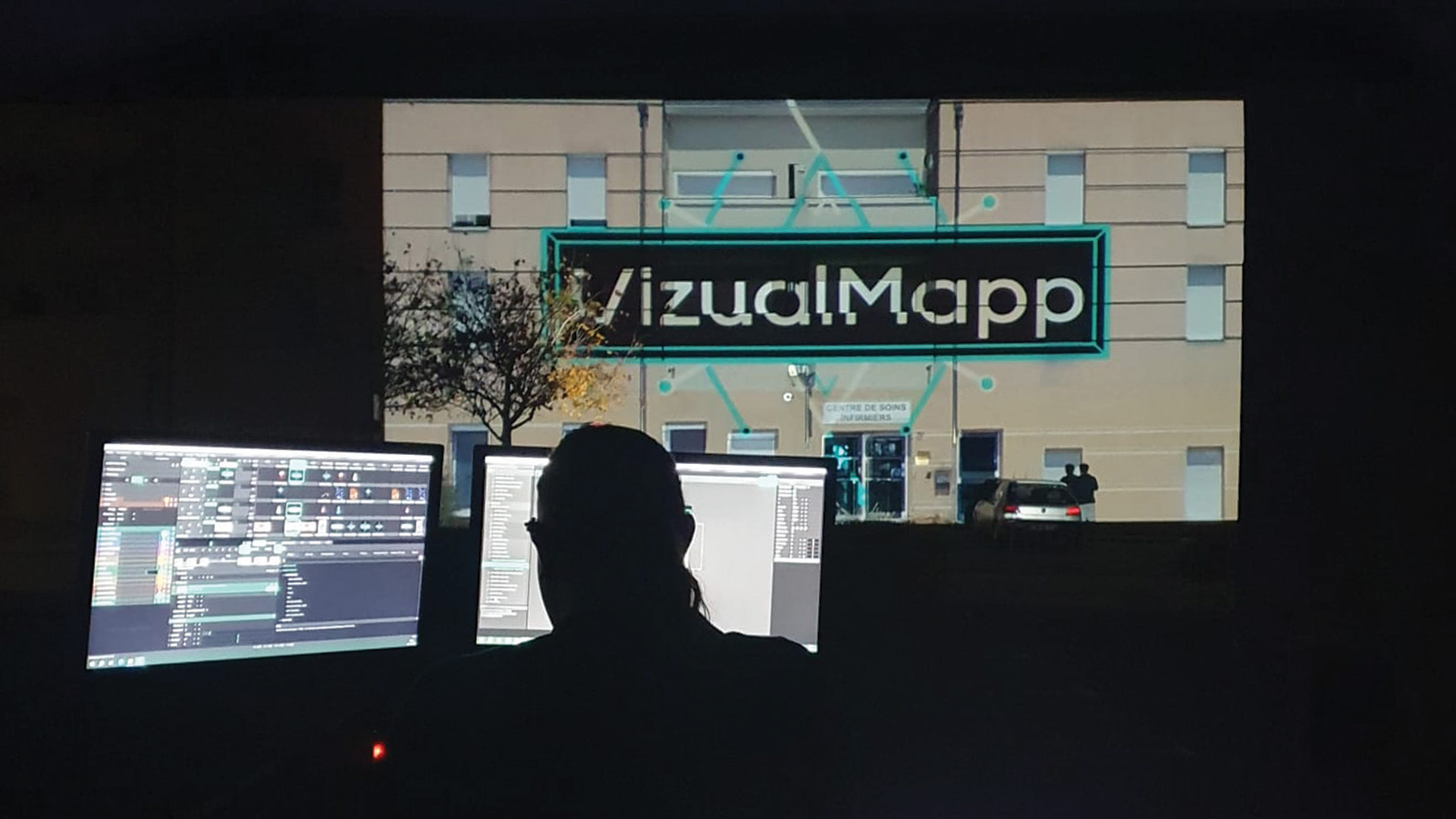 Mapping architectural sur le Château du Plessis