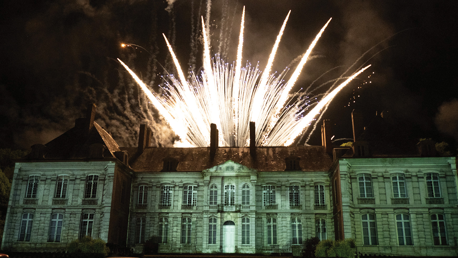 Video mapping Château du Plessis - Projection façade